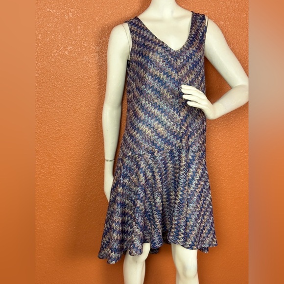 Maeve Multicolor Chevron Knit Top Size Medium - Picture 11 of 17